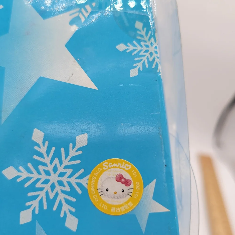 Hello Kitty Heart Wreath Christmas Ornament Sanrio 3 Blue‎ Hello Kitties Vintage